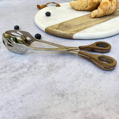 Tenaza Acero Madera4#Plata