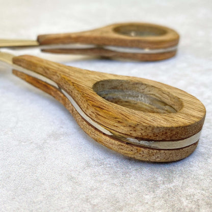 Tenaza Acero Madera2#Plata