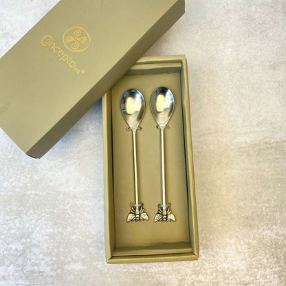Cucharitas Abeja5#Plata