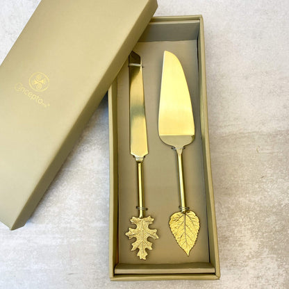 Set Torta Hoja3#Dorado