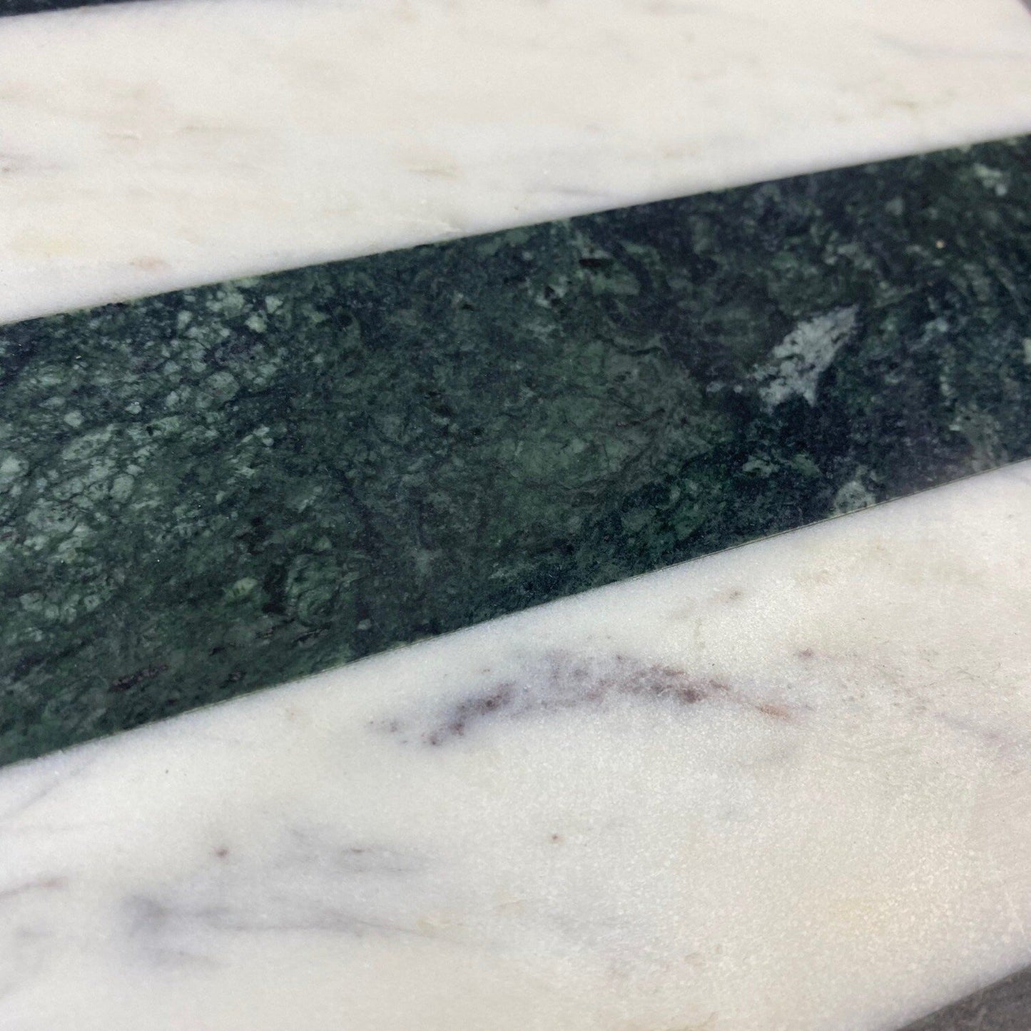 Tabla Palermo Mármol Rallada4#Blanco|Verde