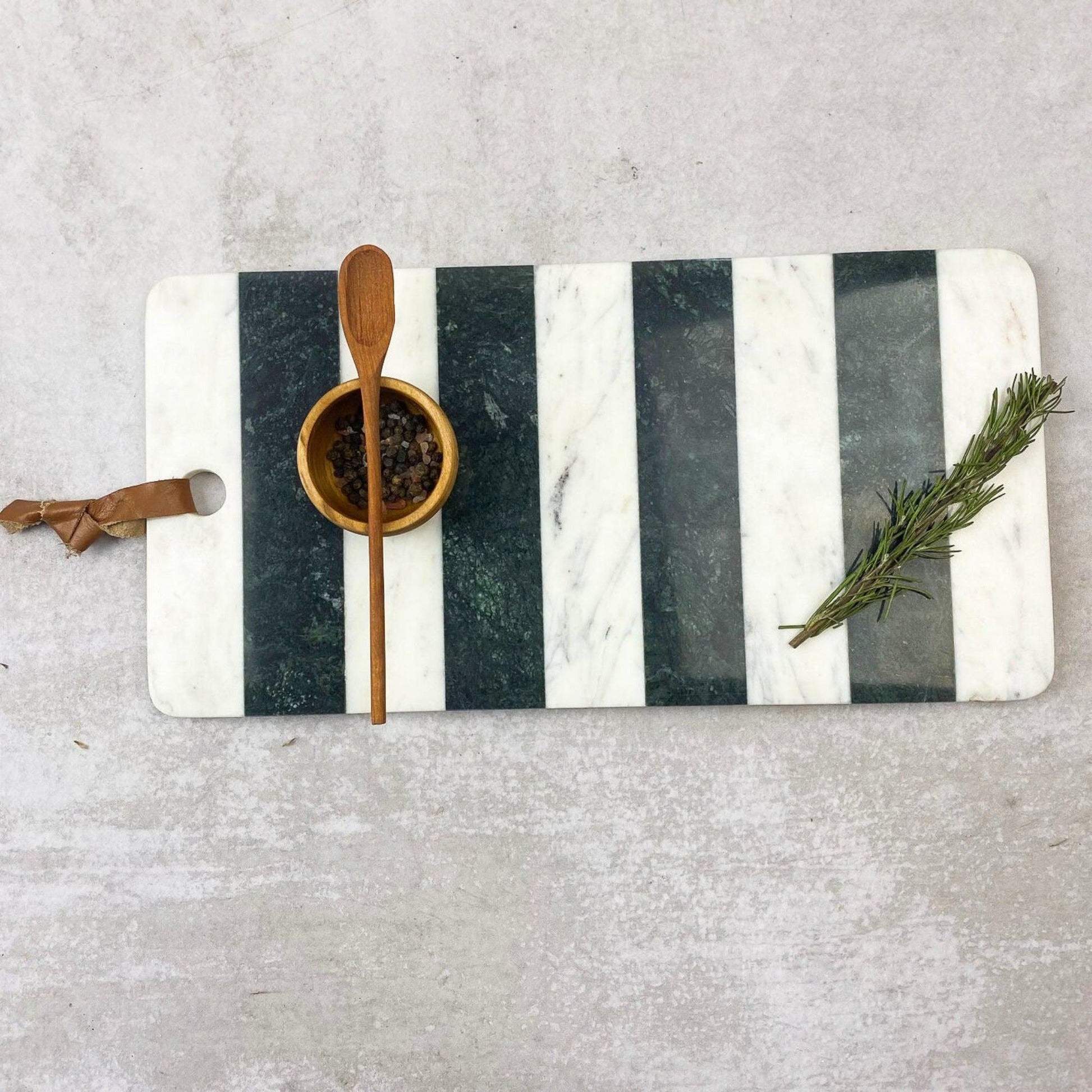 Tabla Palermo Mármol Rallada3#Blanco|Verde