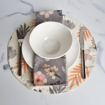 Set Individuales Reversibles Roma4#Beige