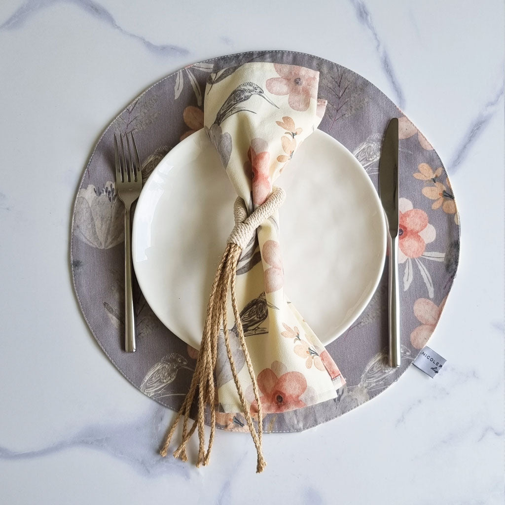 Set Individuales Reversibles Roma5#Beige