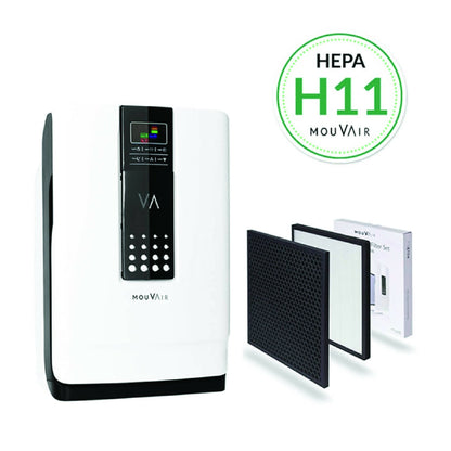 Purificador de Aire Zen con HEPA H13 + Filtros de Reemplazo HEPA H111#Blanco