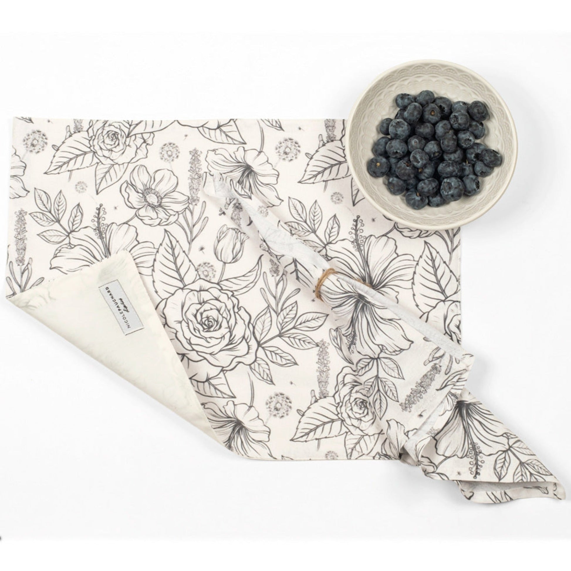 Set 4 Individuales De Lino Anita1#Blanco