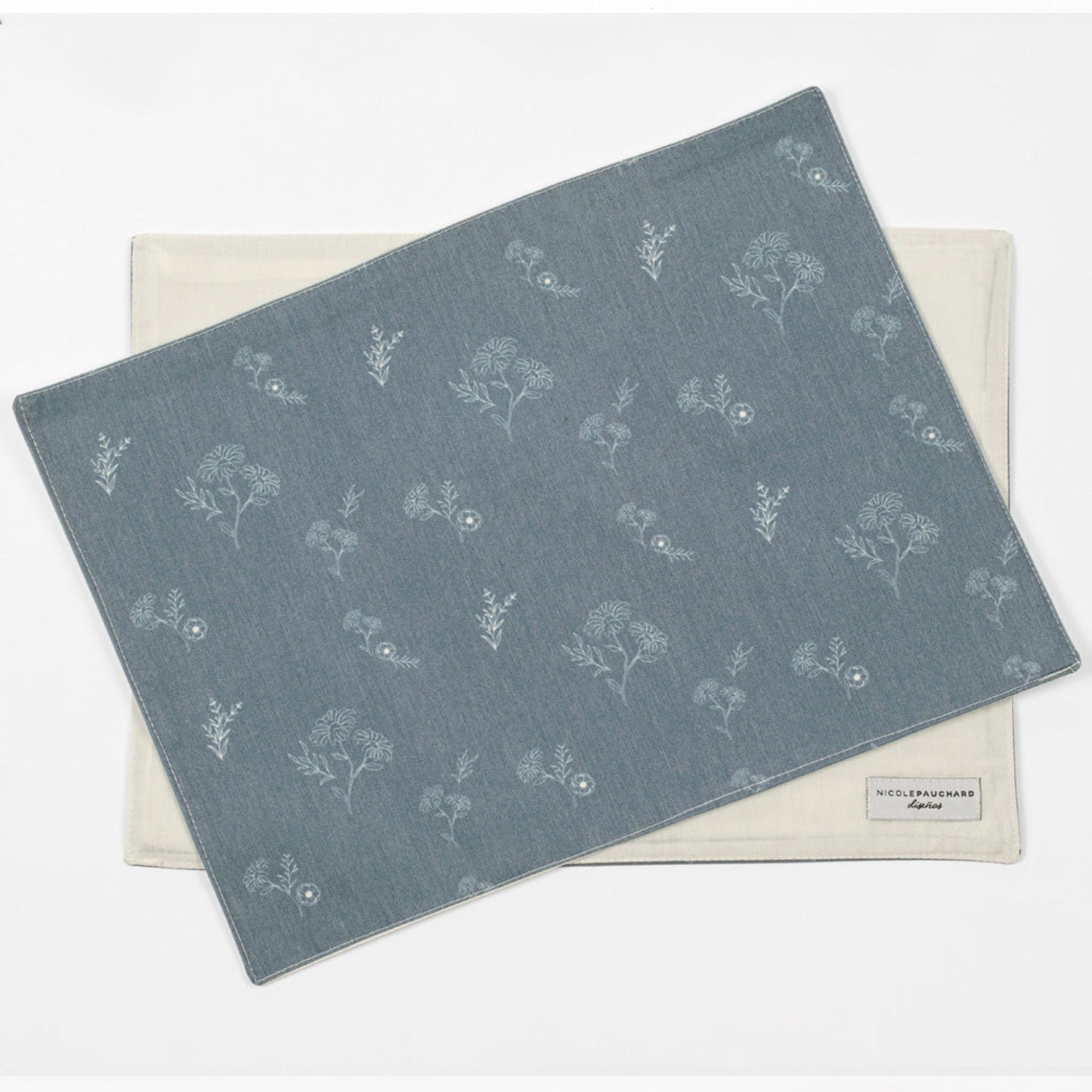 Set 4 Individuales Colomba3#Azul