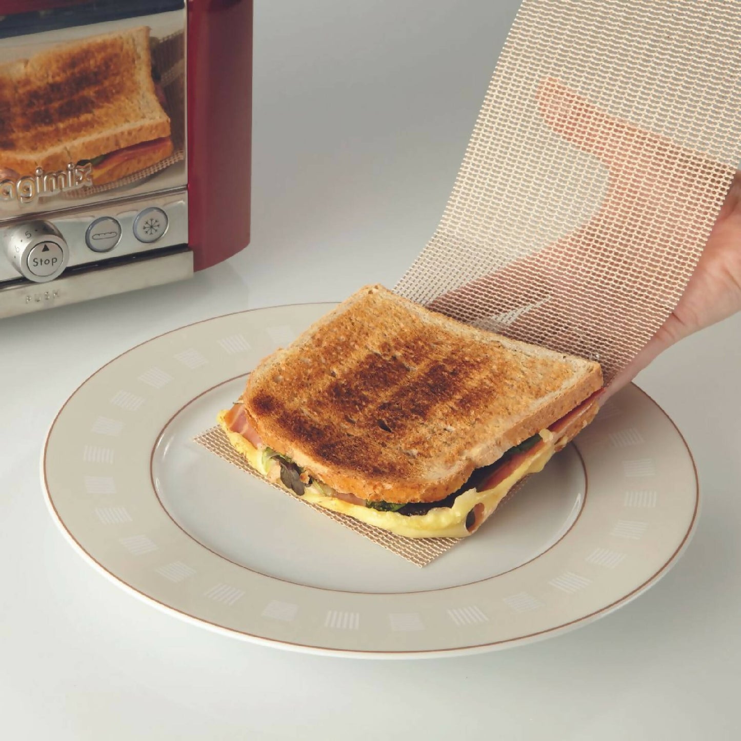 Set 2 Mallas Para Tostar Pan3#Rojo