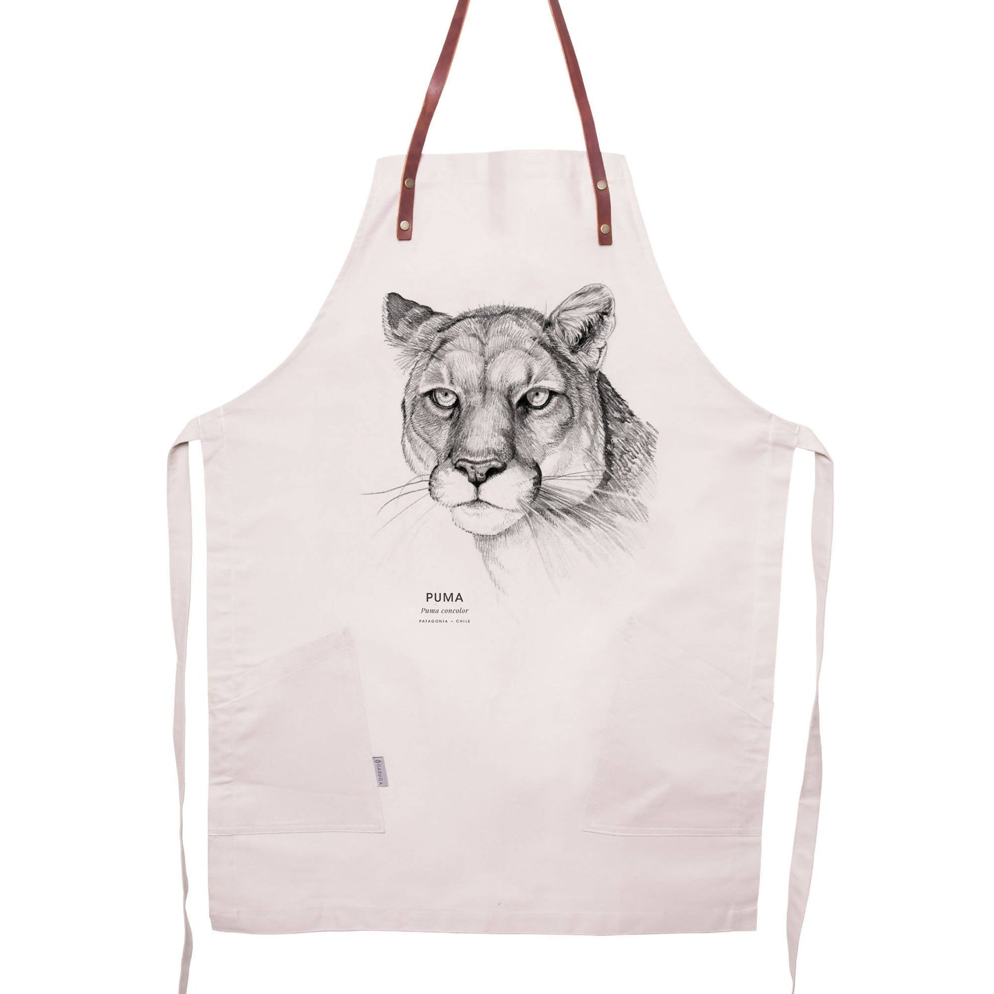 Delantal Puma2#Blanco