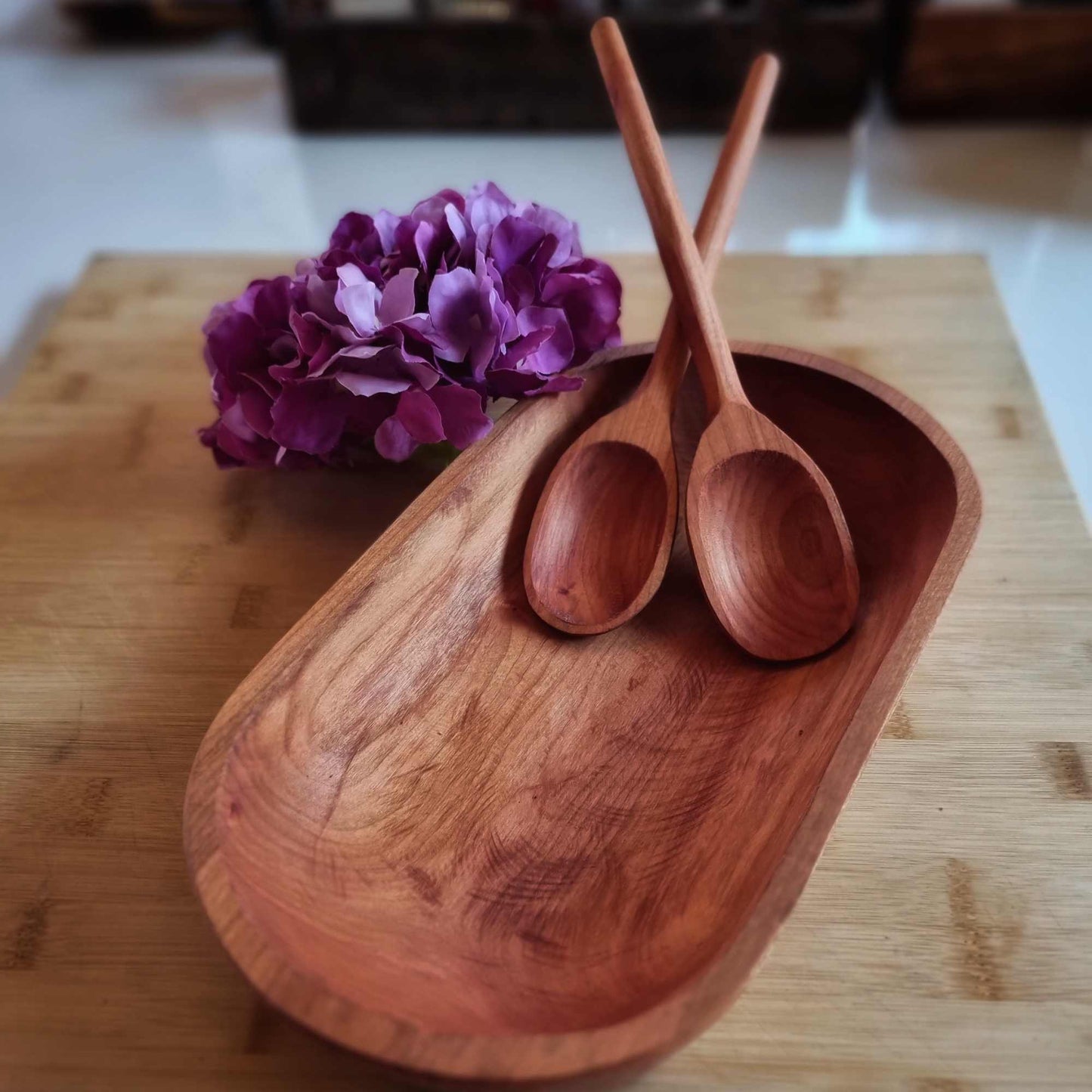 Juego Fuente Ovalada Con 2 Cucharas Para Servir1#Café 