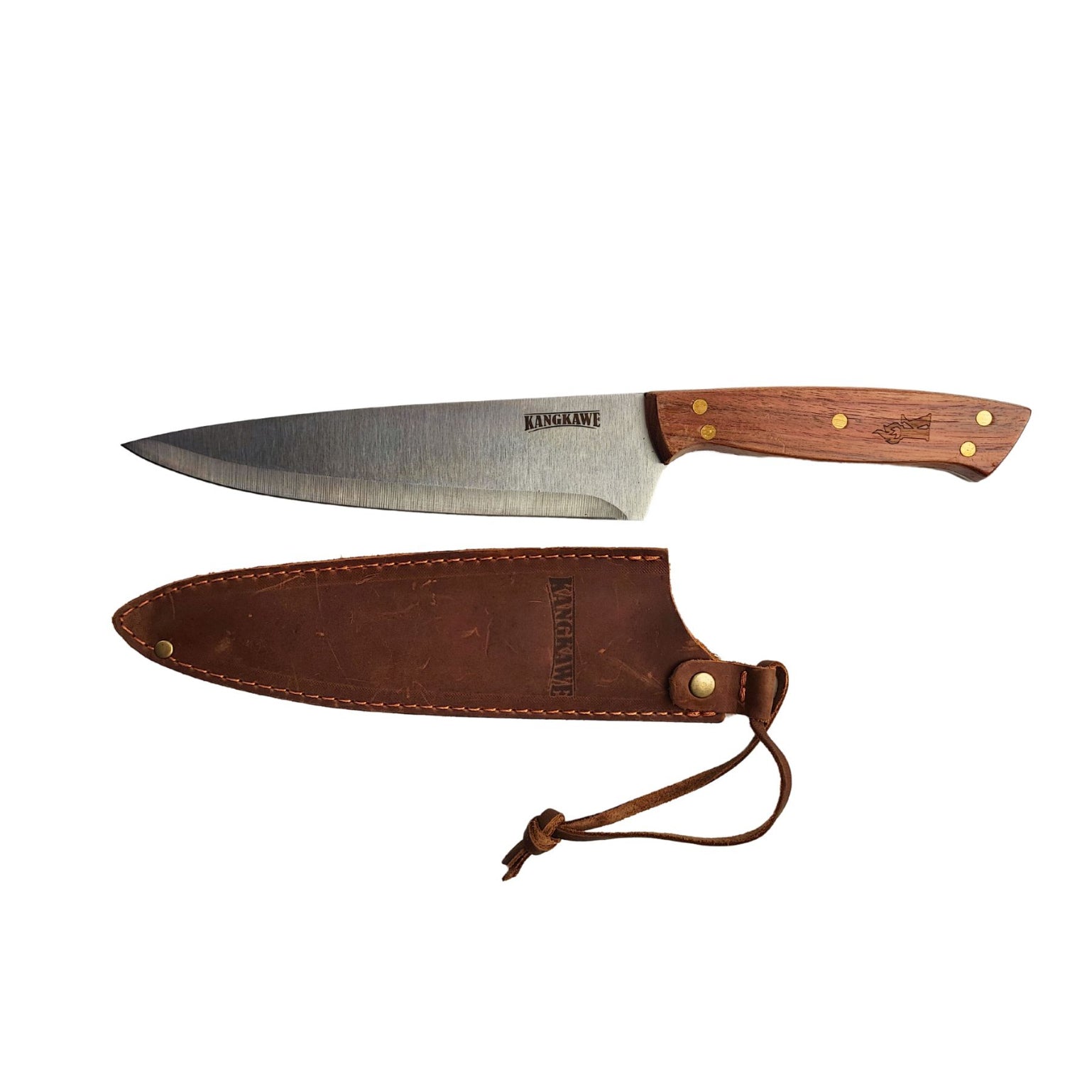 Cuchillo 8 Pulgadas Parrillero C/Funda Cuero1#Acero