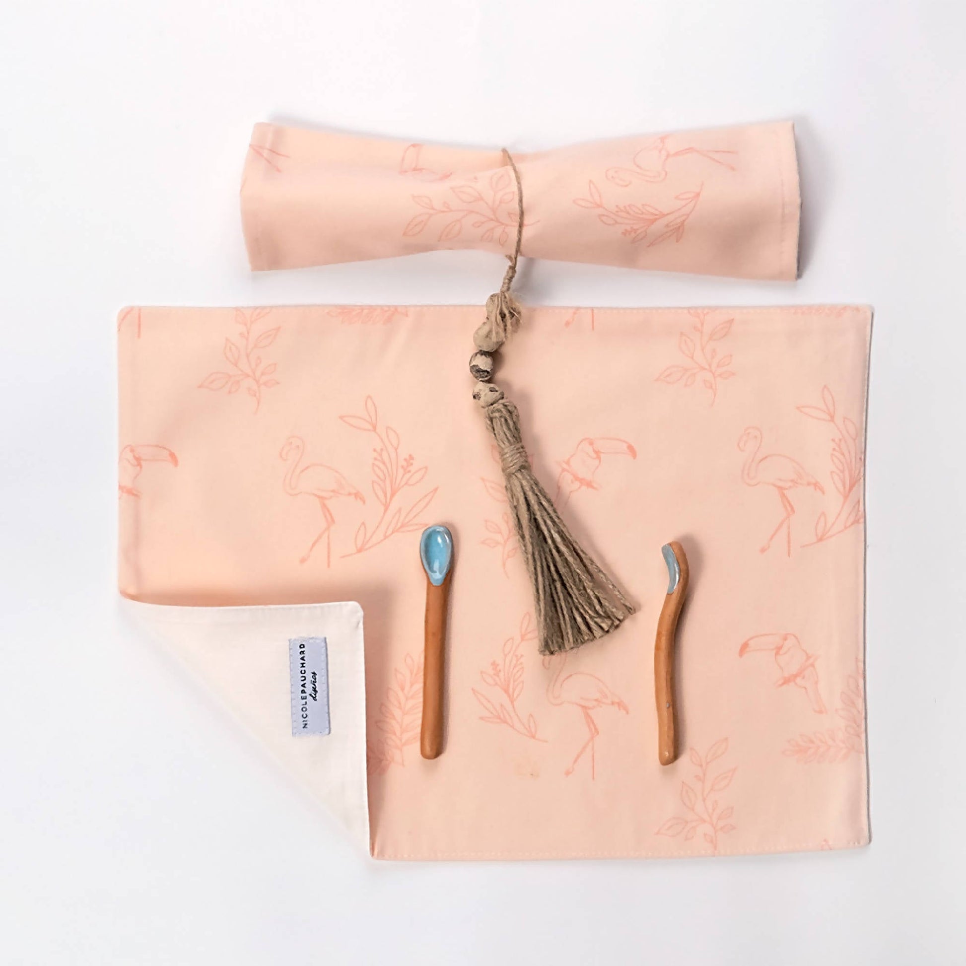 Pack 4 Individuales Antonia1#Damasco