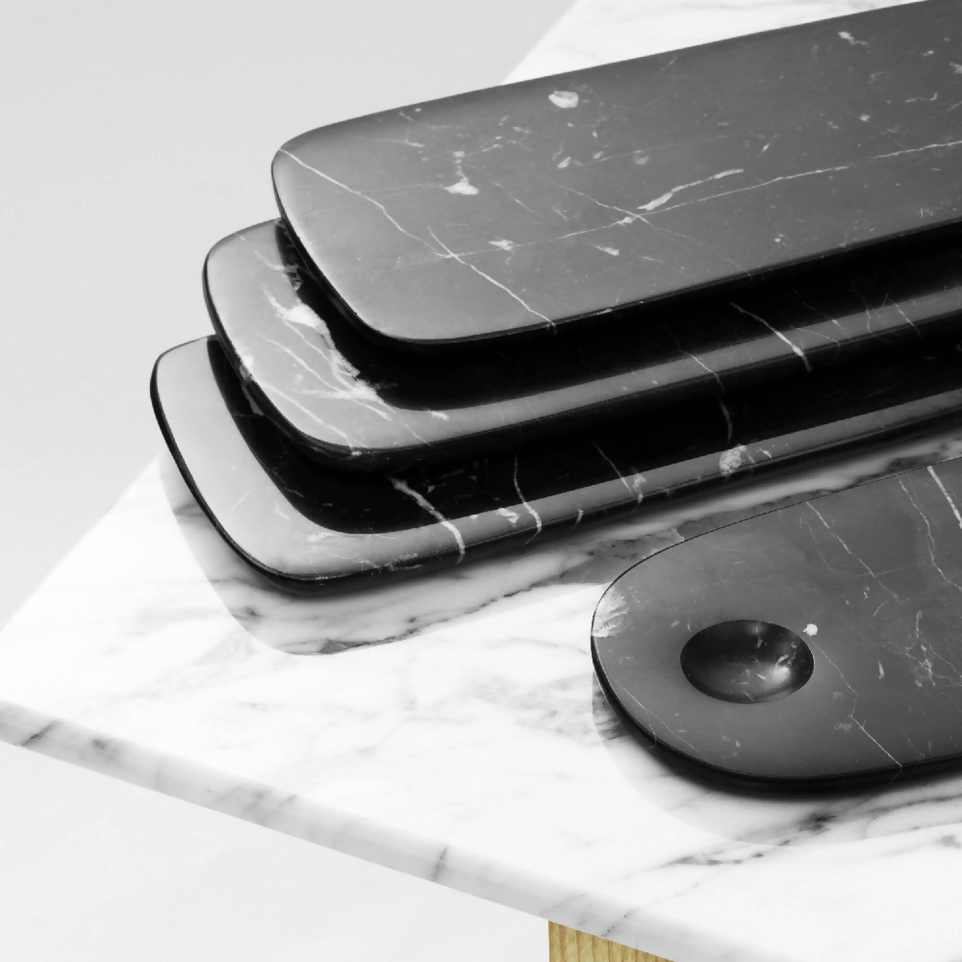 Tabla Queso Pebble3#Negro