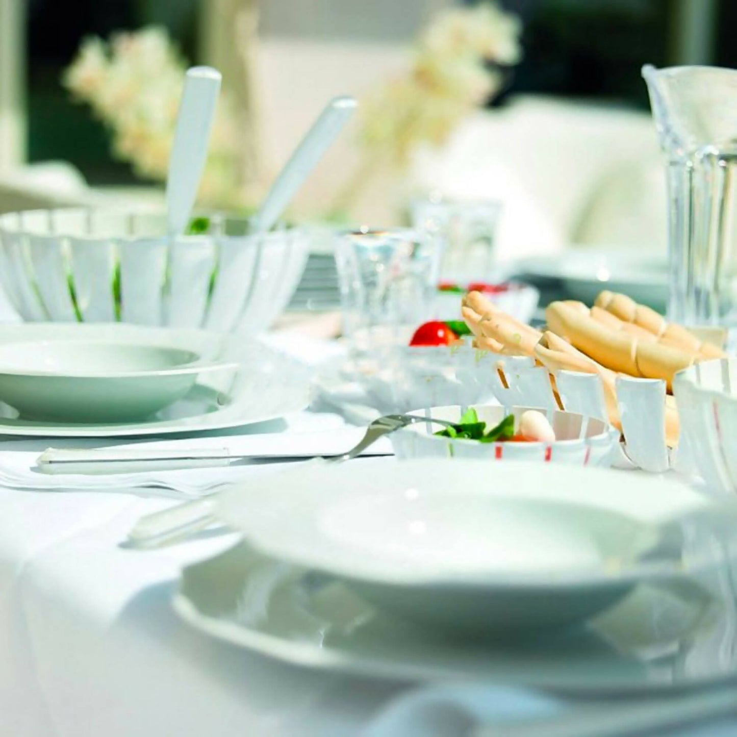 Set 2 Cucharas Para Servir Grace3#Blanco