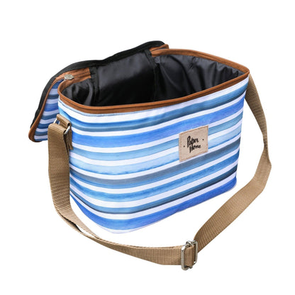 Lonchera Térmica Sustentable Líneas Azules2#Multicolor
