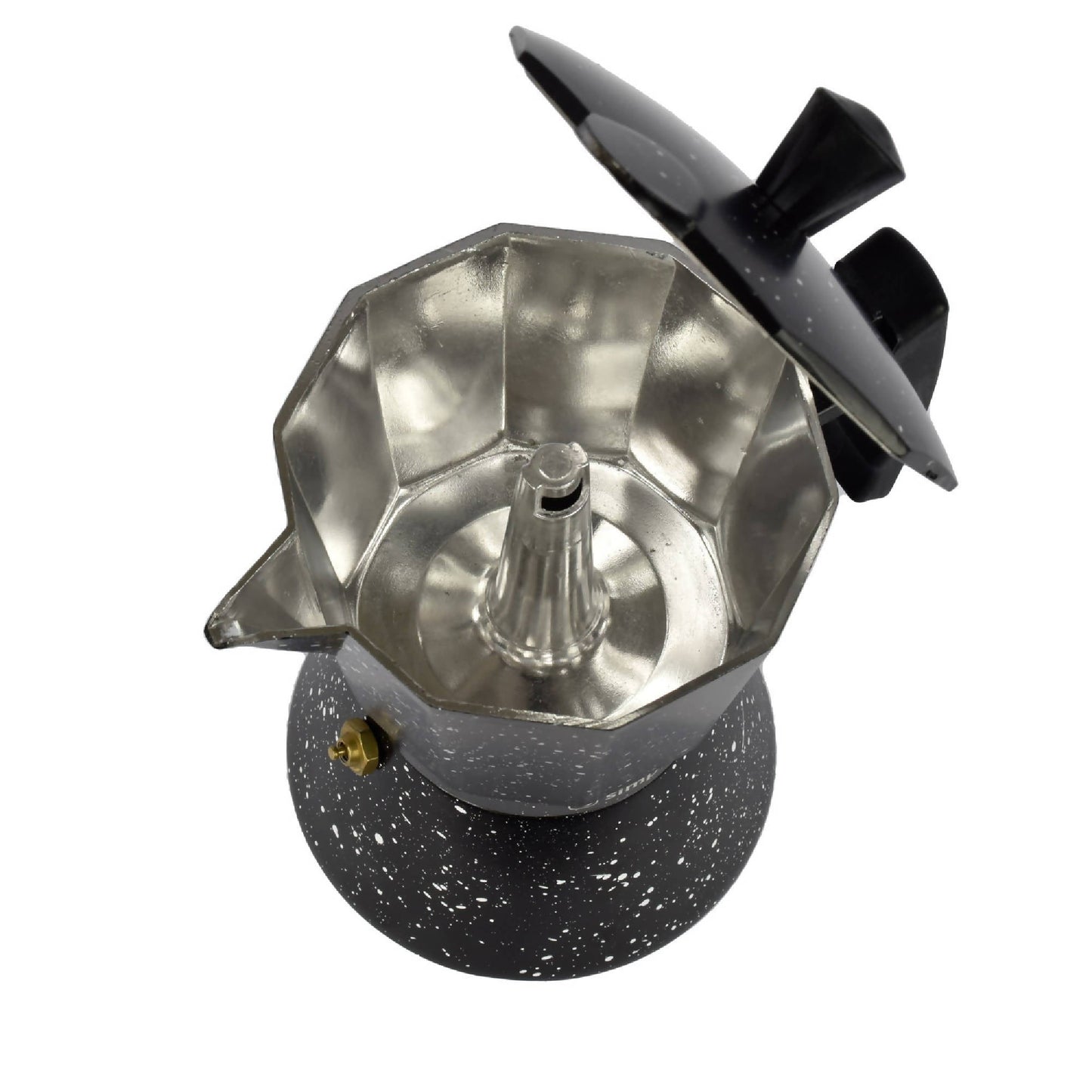 Cafetera Italiana Granito 4 Tazas4#Negro