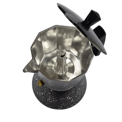 Cafetera Italiana Granito 4 Tazas4#Negro