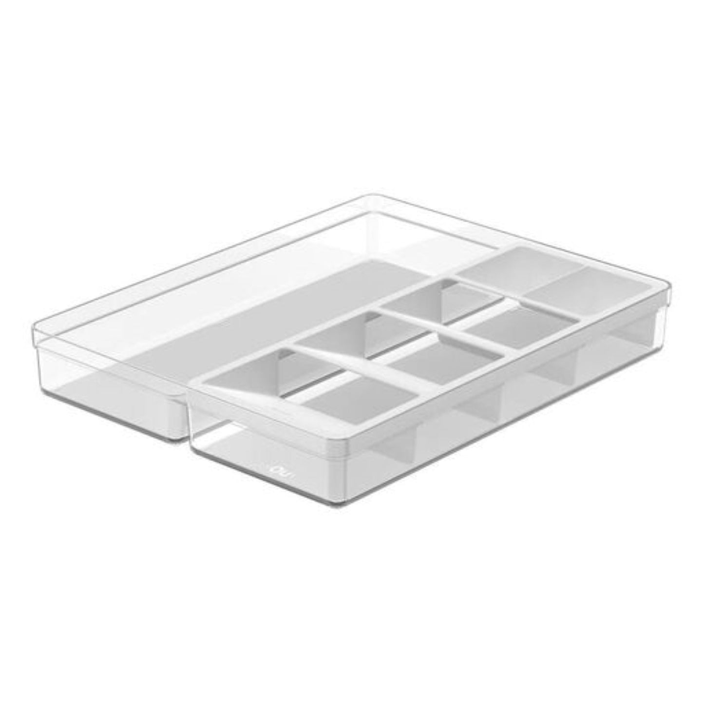 Organizador de Utensilios y Cubiertos Clear2#Blanco