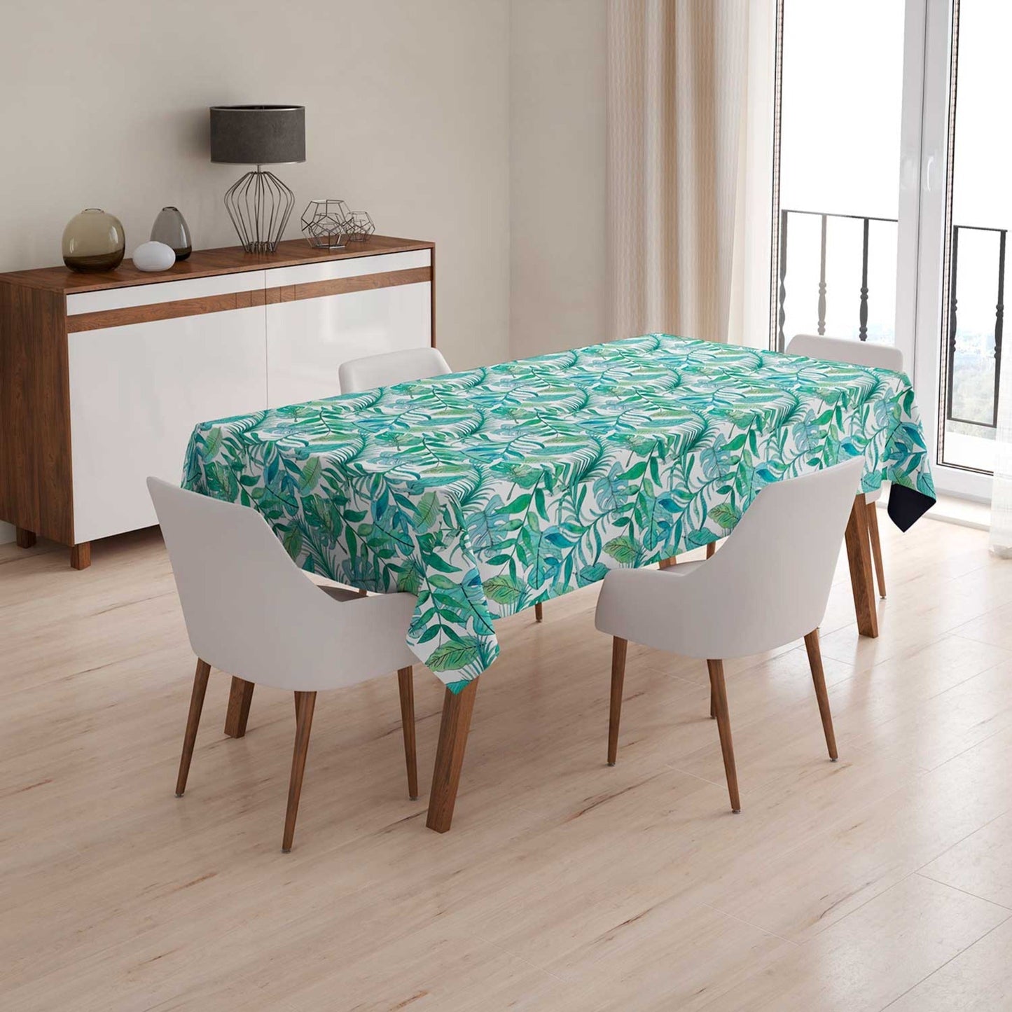 Mantel Anti Manchas Rectangular Botánico 145 x 250 cm1#Verde