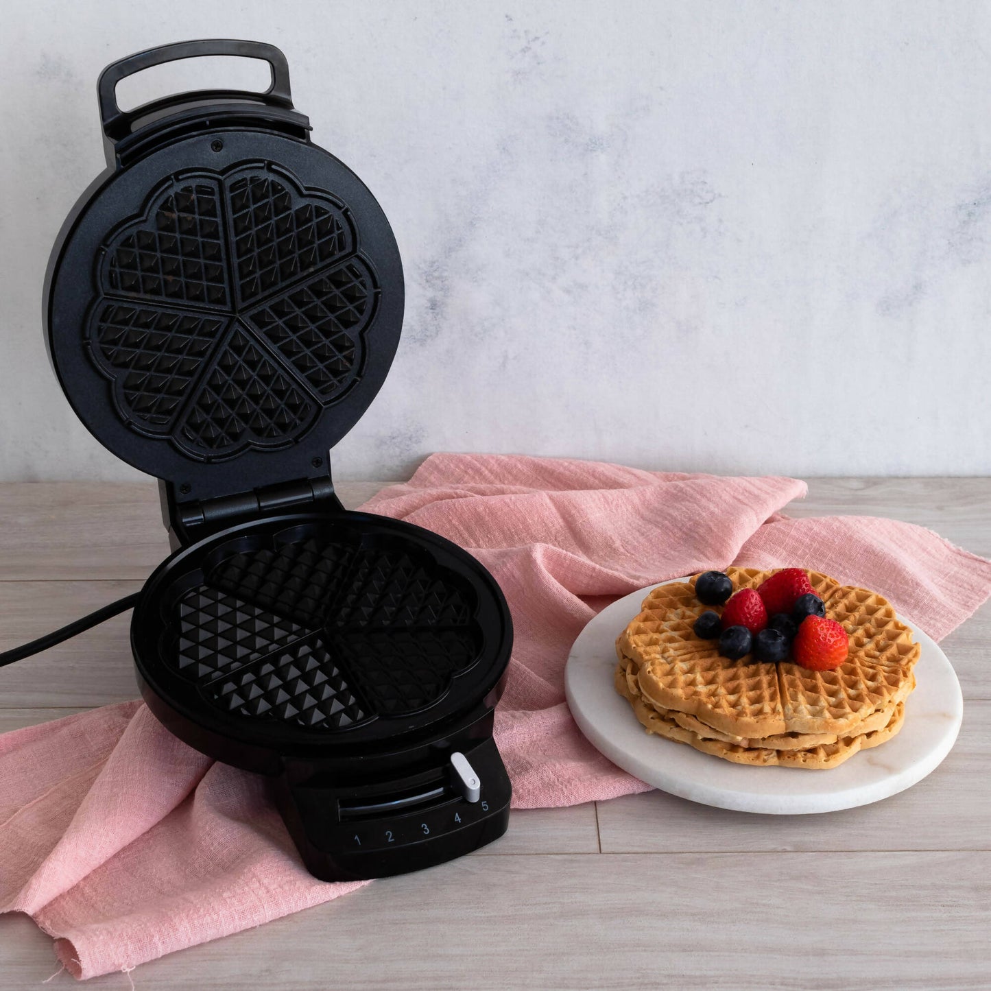 Máquina Para Hacer Waffle Corazón BWC0781#Negro