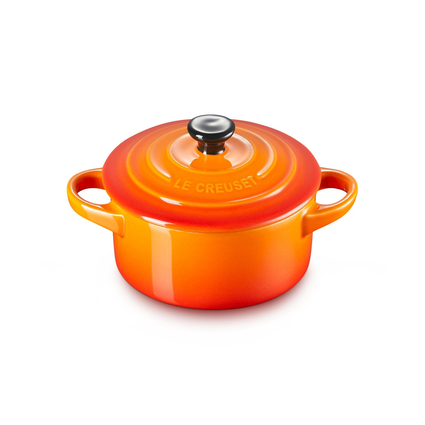 Mini Cocotte Redonda 10cm1#Naranjo