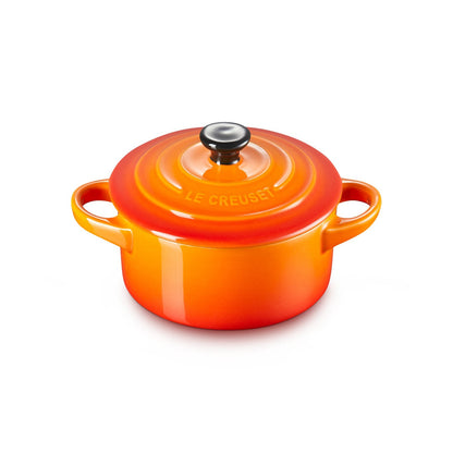 Mini Cocotte Redonda 10cm1#Naranjo