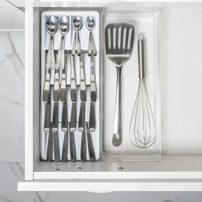 Organizador de Utensilios y Cubiertos Clear3#Blanco