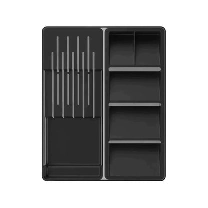 Organizador De Cuchillo y Cubiertos Clear5#Negro