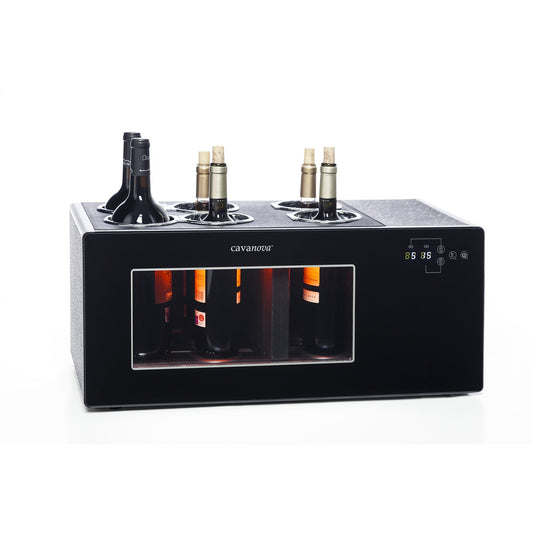 Enfriador De Vinos Para Barra 6 botellas 2 Zonas1#Negro