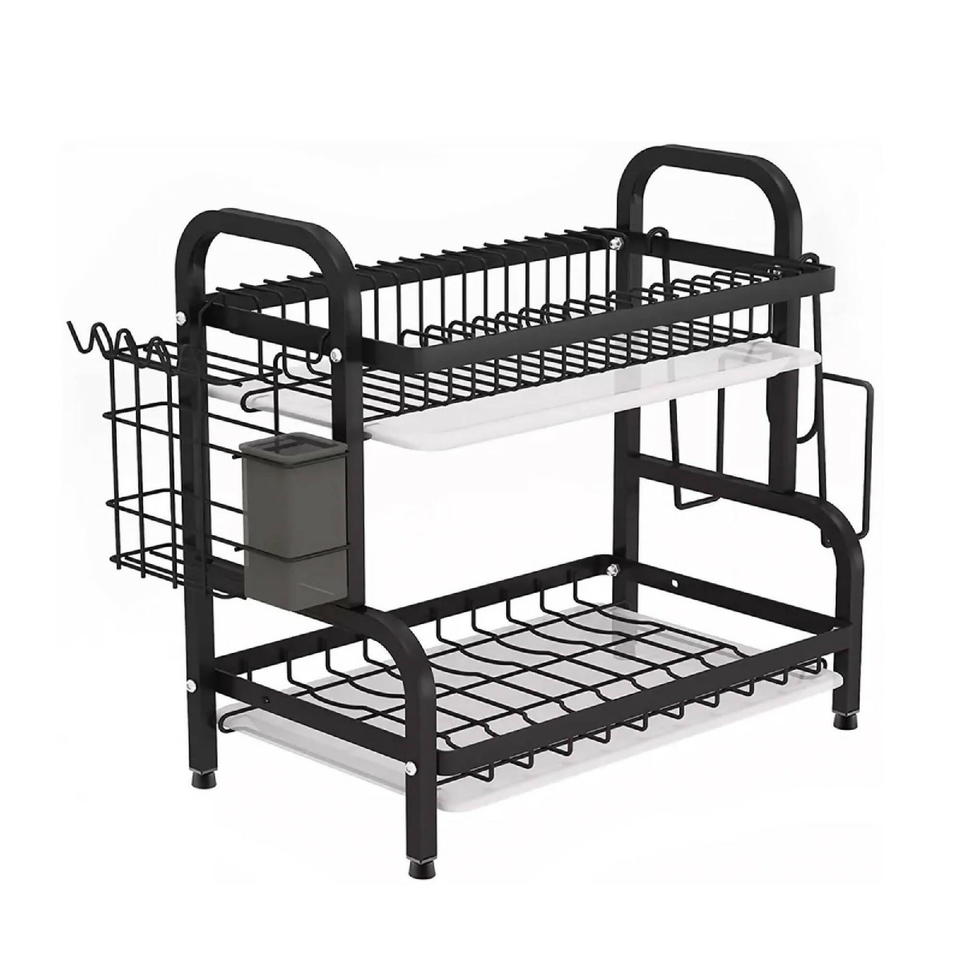 Secaplatos Escurridor 2 Niveles 17 Platos5#Negro