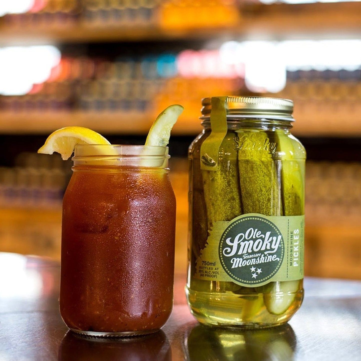 Ole Smoky Pickles Moonshine 750 ml4#Sin Color