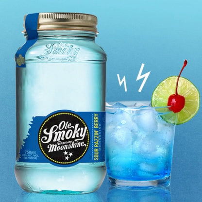 Ole Smoky Moonshine Sour Razzin' Berry 750 ml1#Sin Color