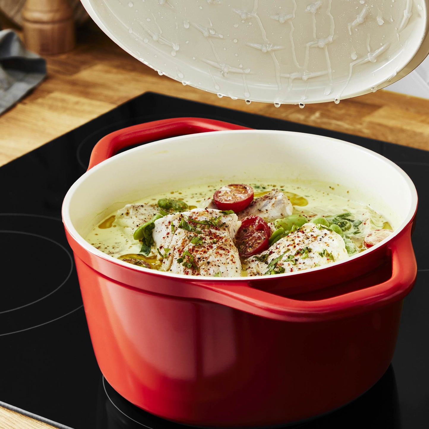 Olla Cocotte Air 20 cm1#Rojo