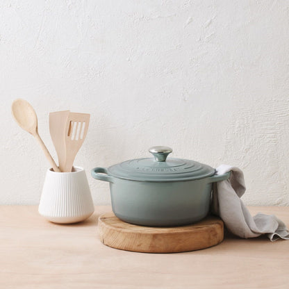 Olla Redonda 20cm Hierro Fundido Sea Salt1#Celeste