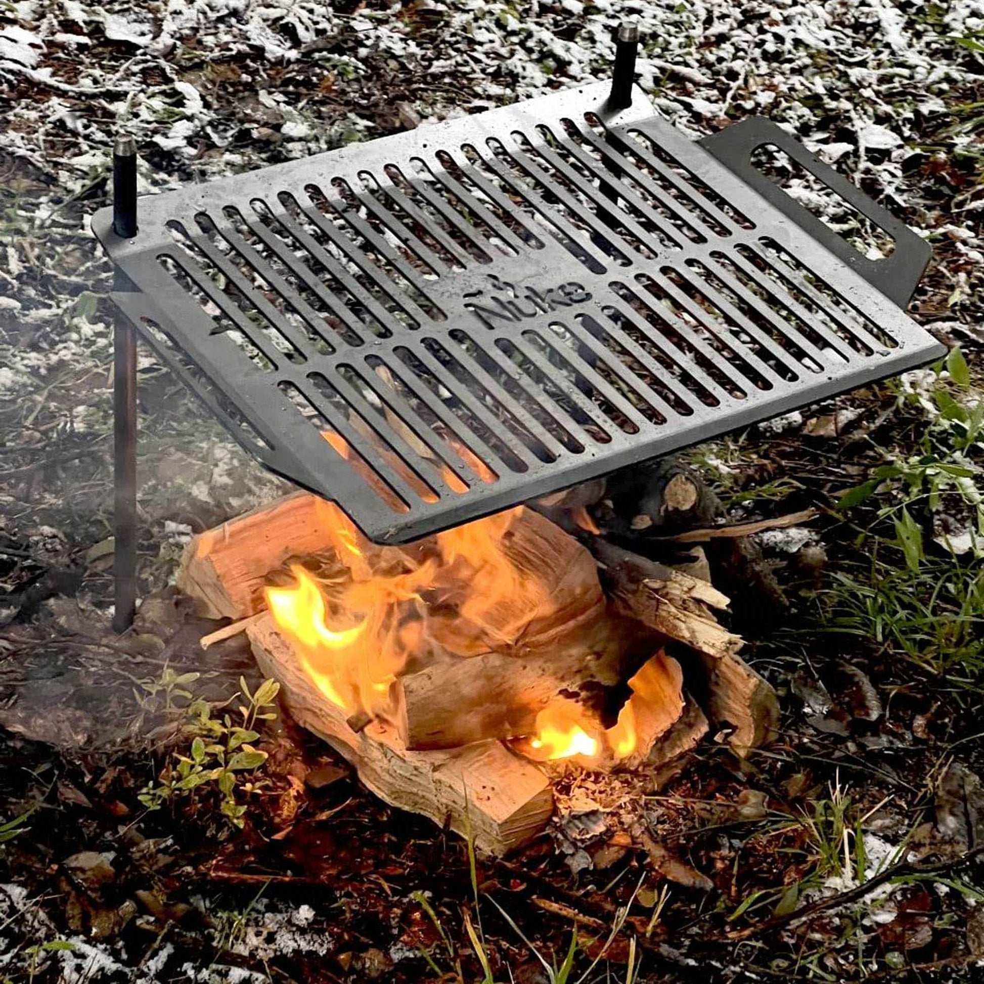 Parrilla Portátil Camper con Base1#Acero