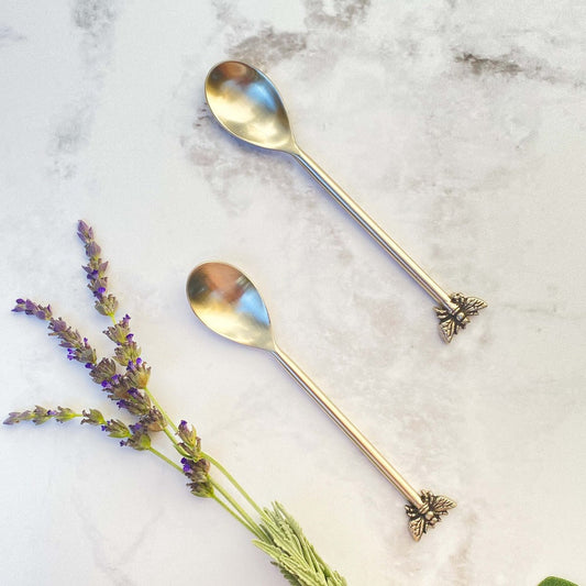 Cucharitas Abeja1#Plata