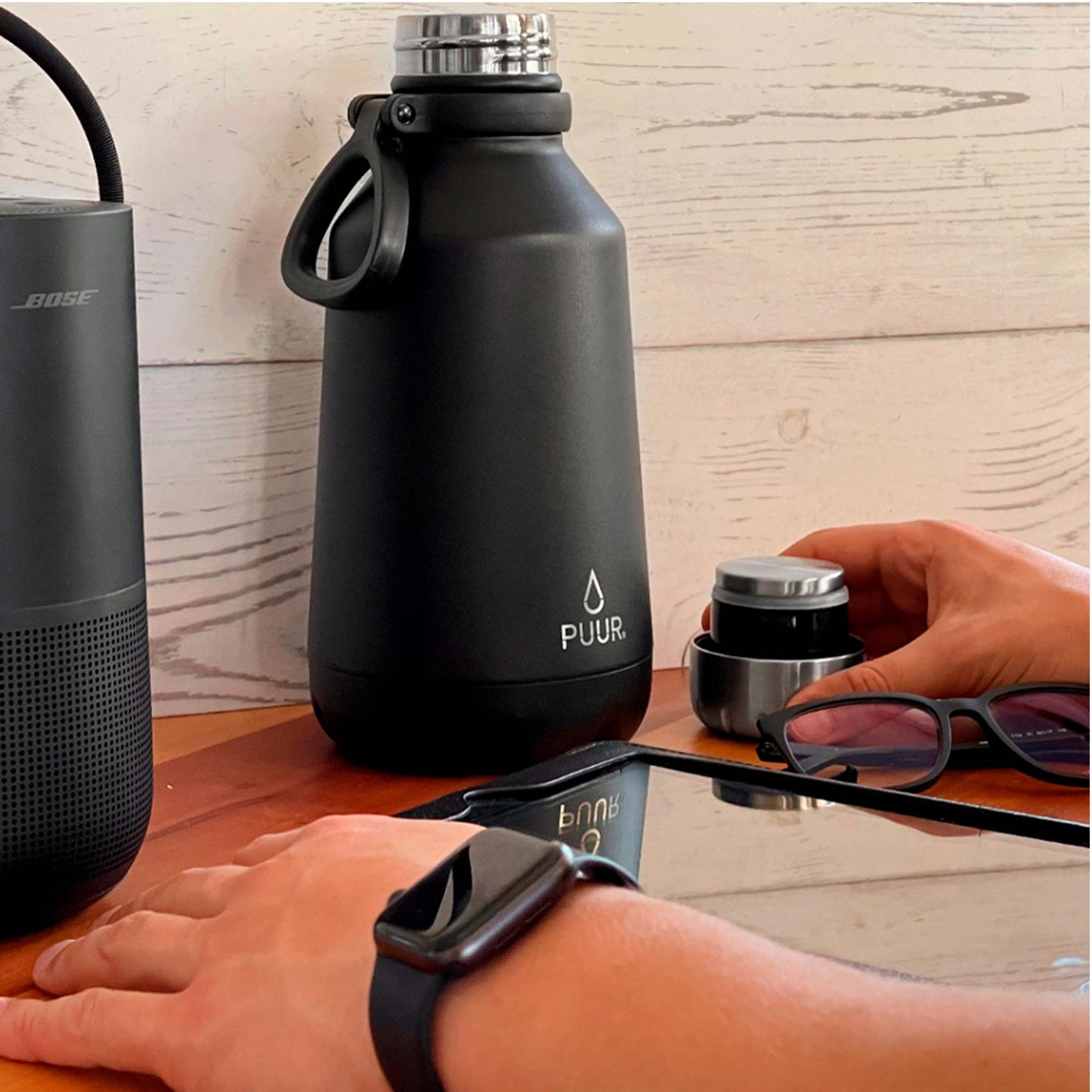 Botella Térmica Maxi 1200 ml4#Negro