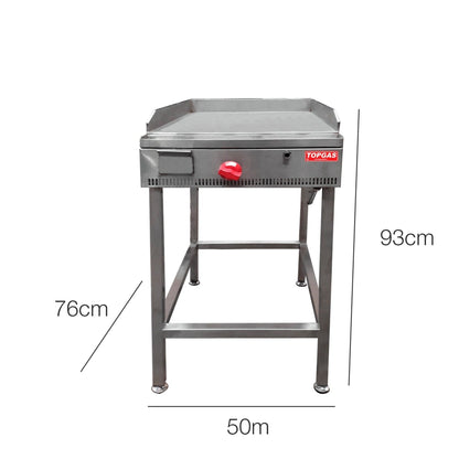 Plancha Churrasquera Inox 60x503#Gris Plata