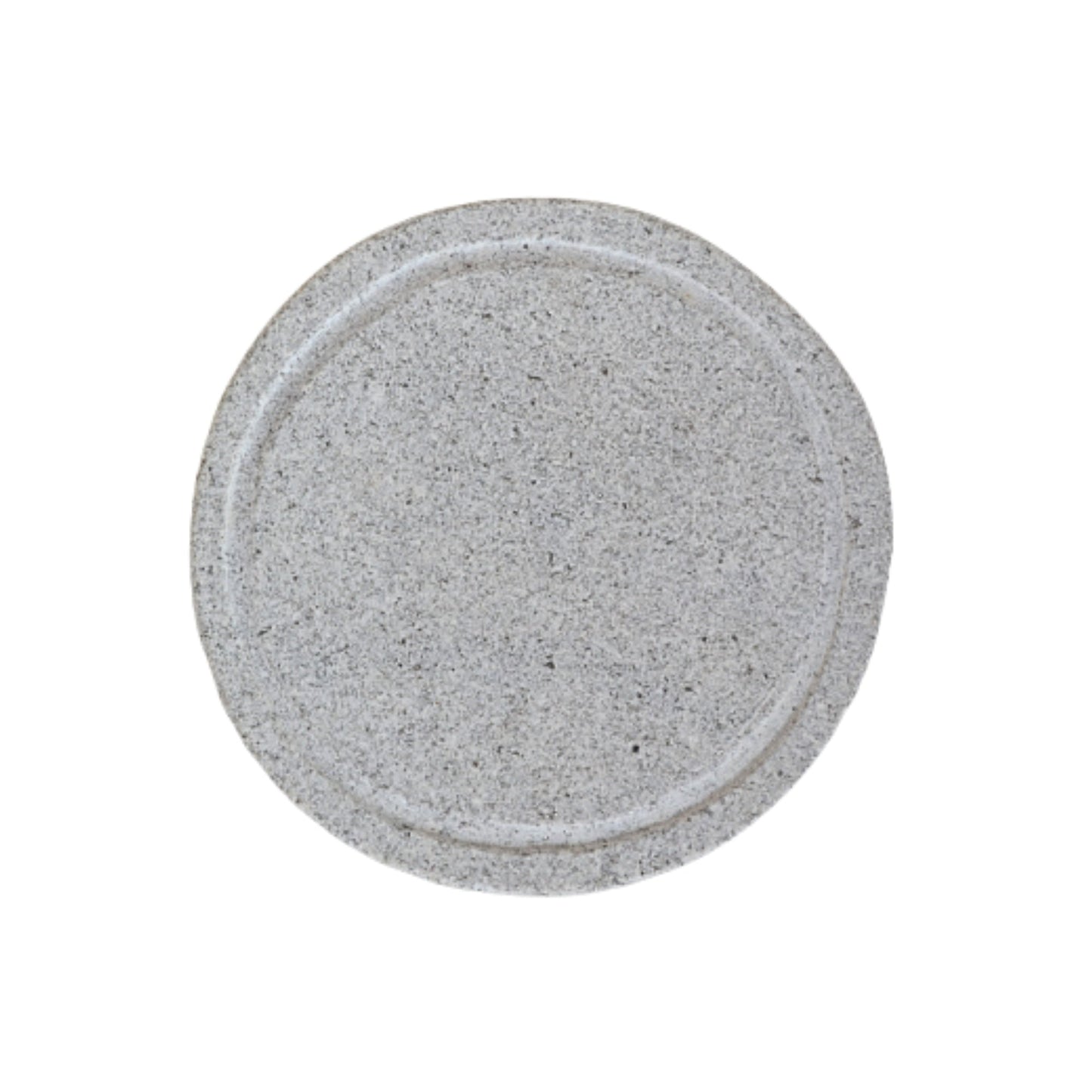 Plato Provoleta Piedra Cantera con Borde2#Gris