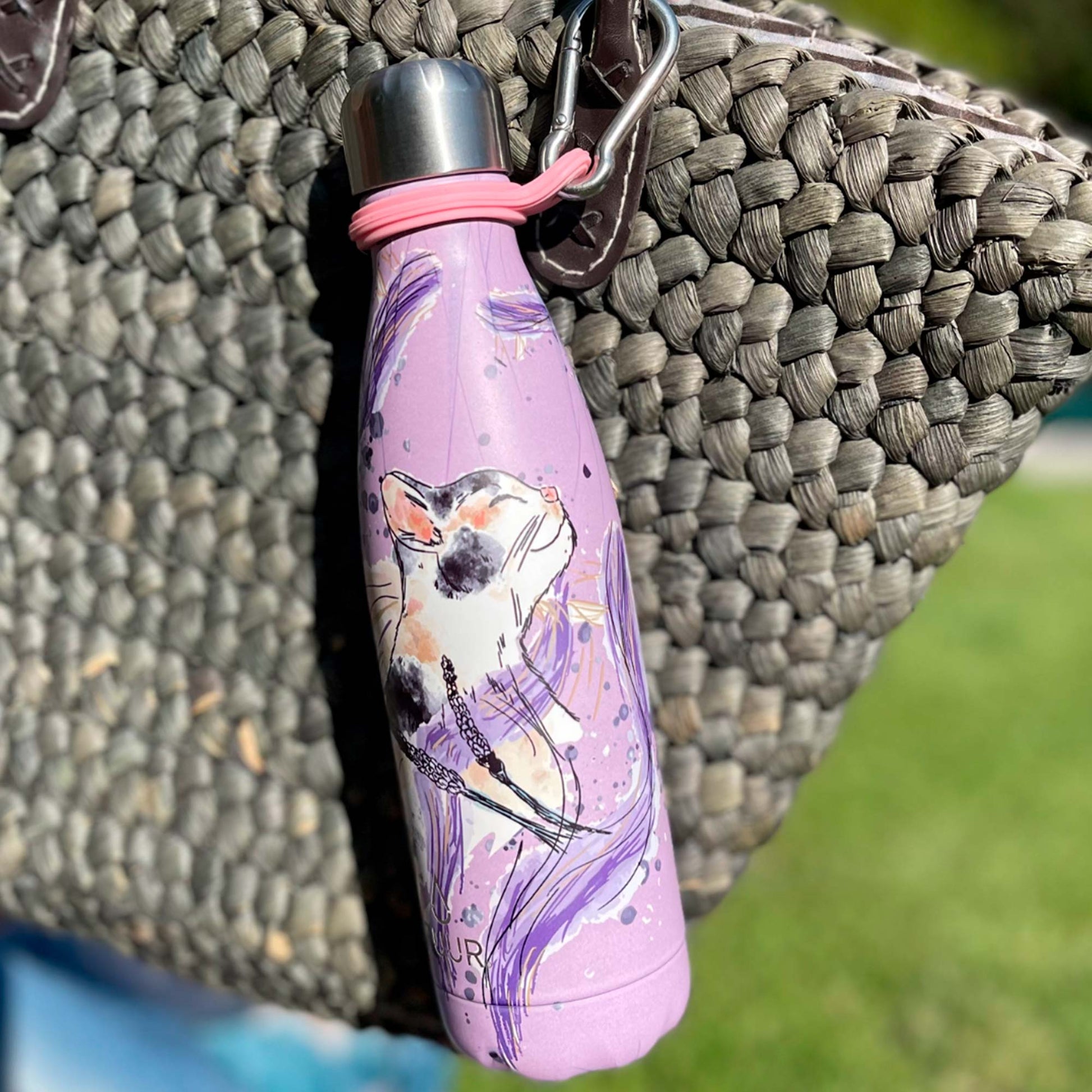 Botella Térmica Cat 500 ml1#Morado