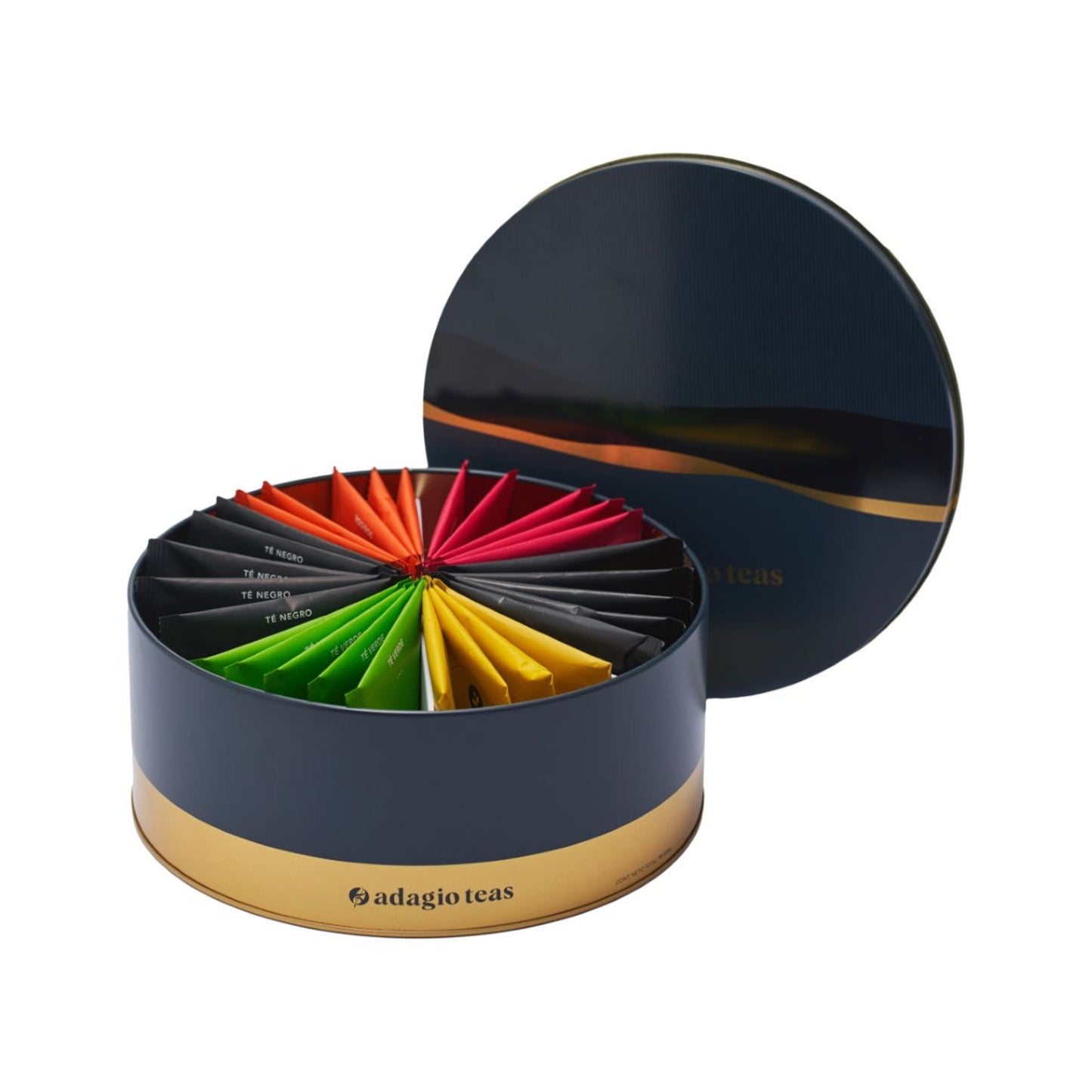 Caja Redonda 30 teabags Black Classic2#Negro