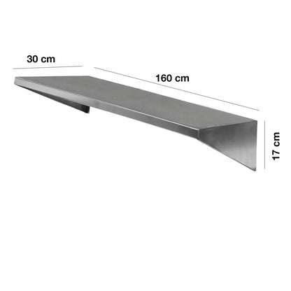Repisa Para Cocina Aérea Mural Inox 1602#Gris
