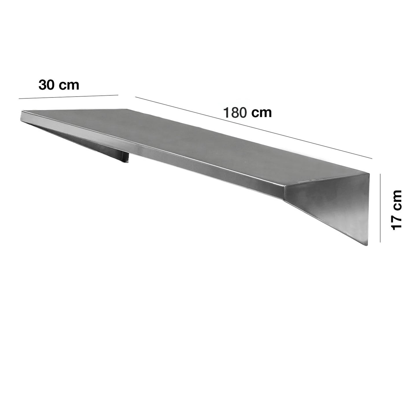 Repisa Para Cocina Aérea Mural Inox 1802#Gris