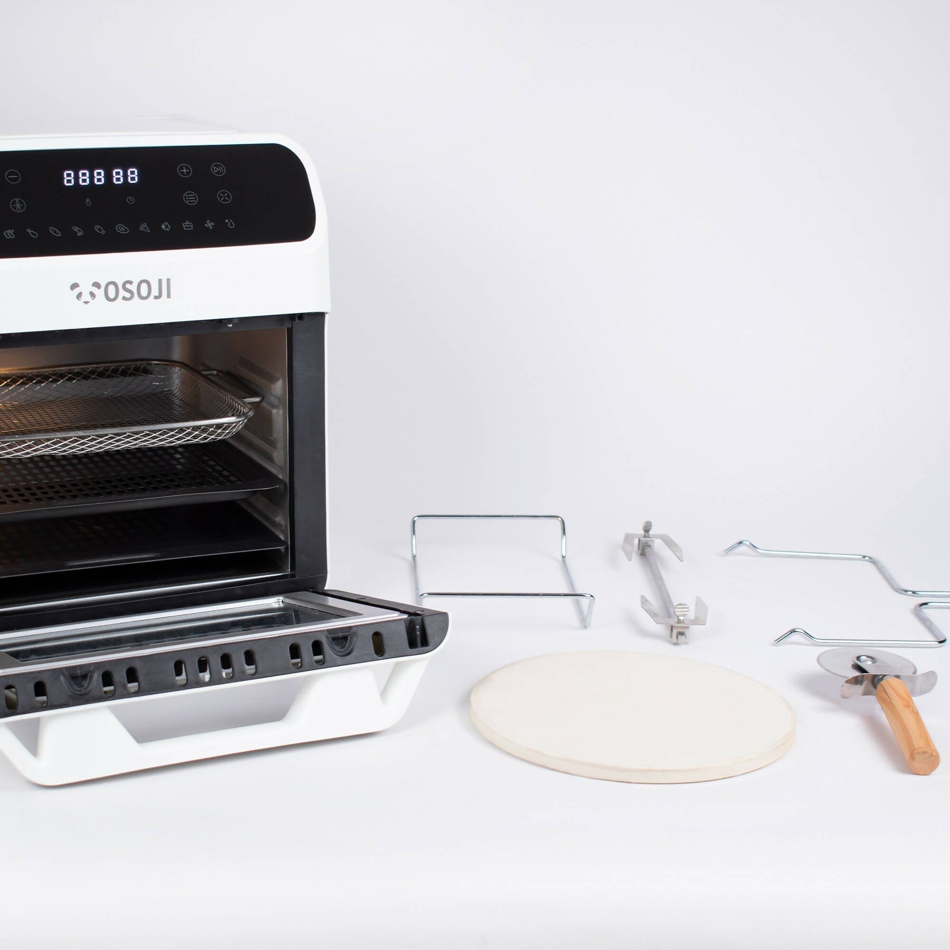 Freidora de Aire y Horno de Pizza Osoji 12 Lts7#Blanco