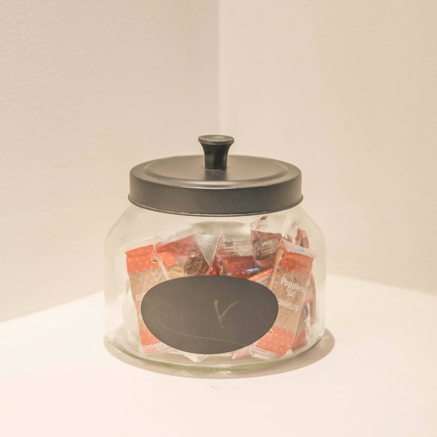 Set 5 Frascos Vidrio Black4#Negro