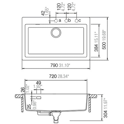 Lavaplatos Signus N 100 XL4#Blanco