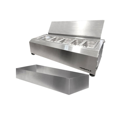 Salsera 5 Estaciones 700 -IN Con Bandeja Frio2#Gris