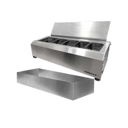 Salsera 5 Escaciones 700 -PO Con Bandeja Frío2#Gris