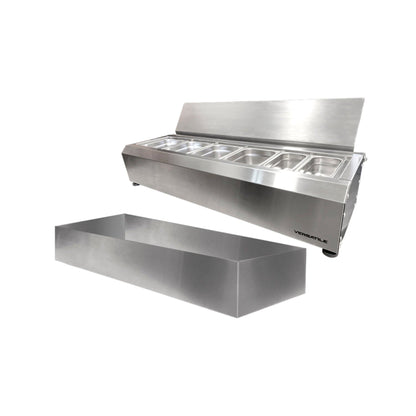 Salsera 6 Estaciones 960 -IN con Bandeja Frio2#Gris