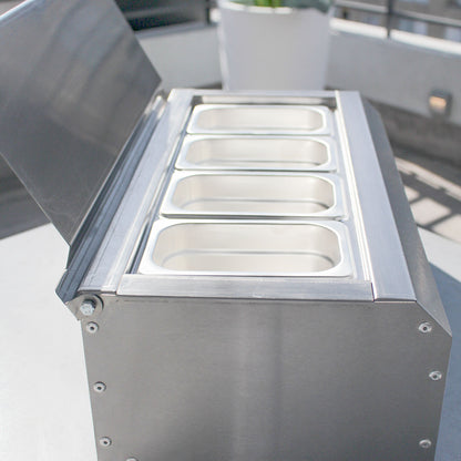 Salsera 4 Estaciones de Sobremesa 520-IN1#Gris